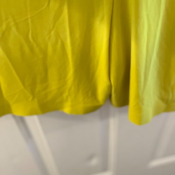 Norma Kamali Woman's Yellow NK Shirt Jumpshort Sz XL - Picture 3 of 14